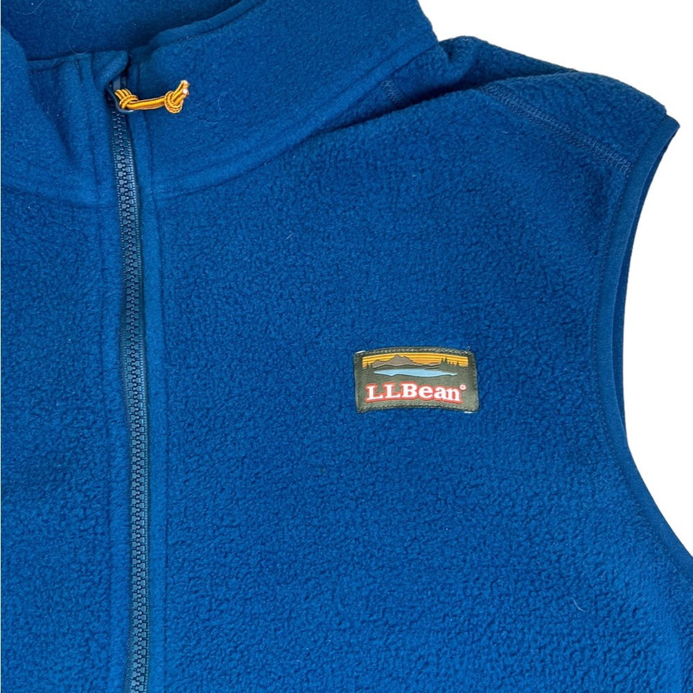L.L. Bean Fleece Men’s Size XL Blue Zip Up Vest